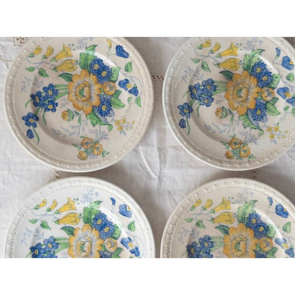 Lot of 4 -VINTAGE COPELAND SPODE CENTURION RAEBURN Bread PLATES